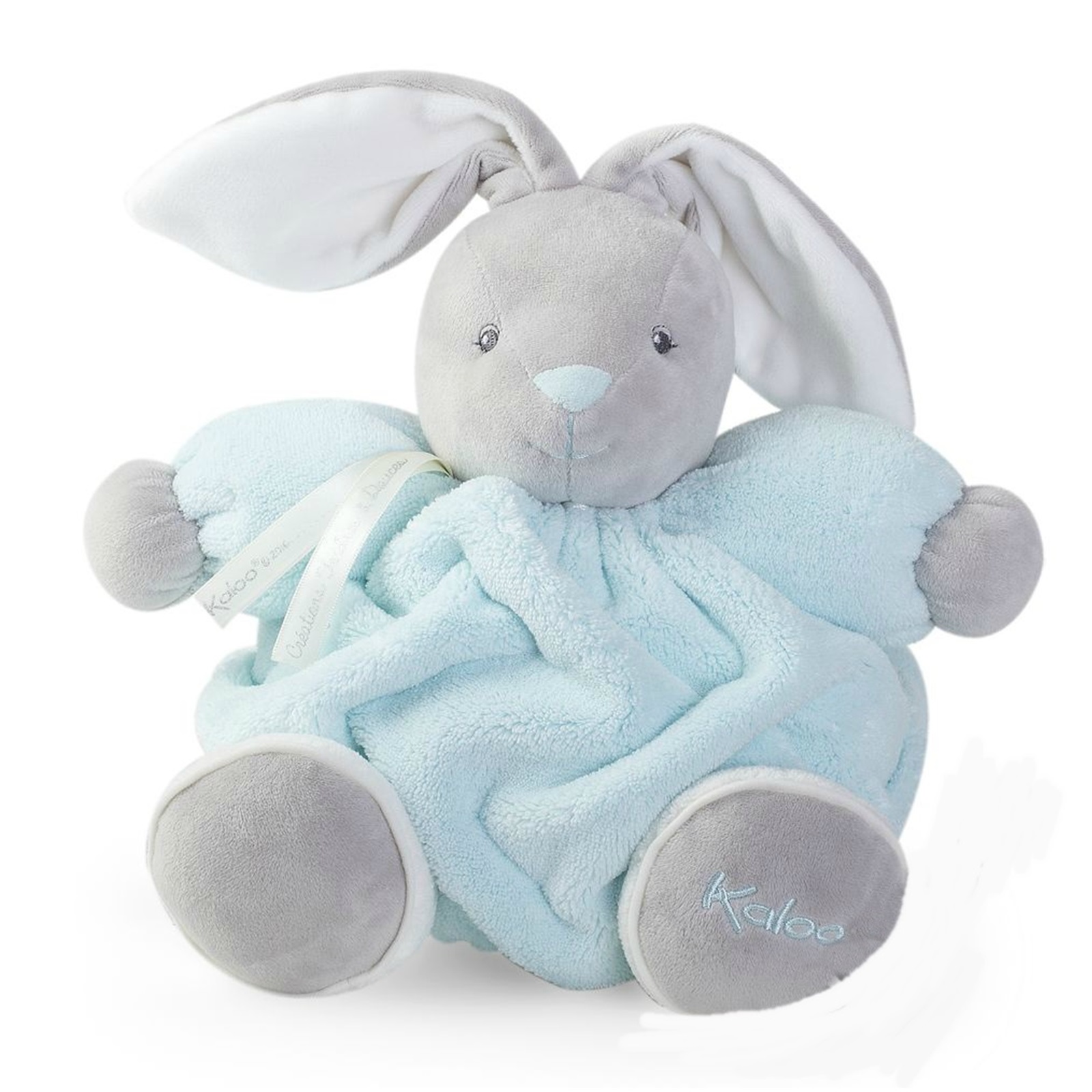Мягкая игрушка из серии Плюм - зайчик средний синий, 25 см.  
